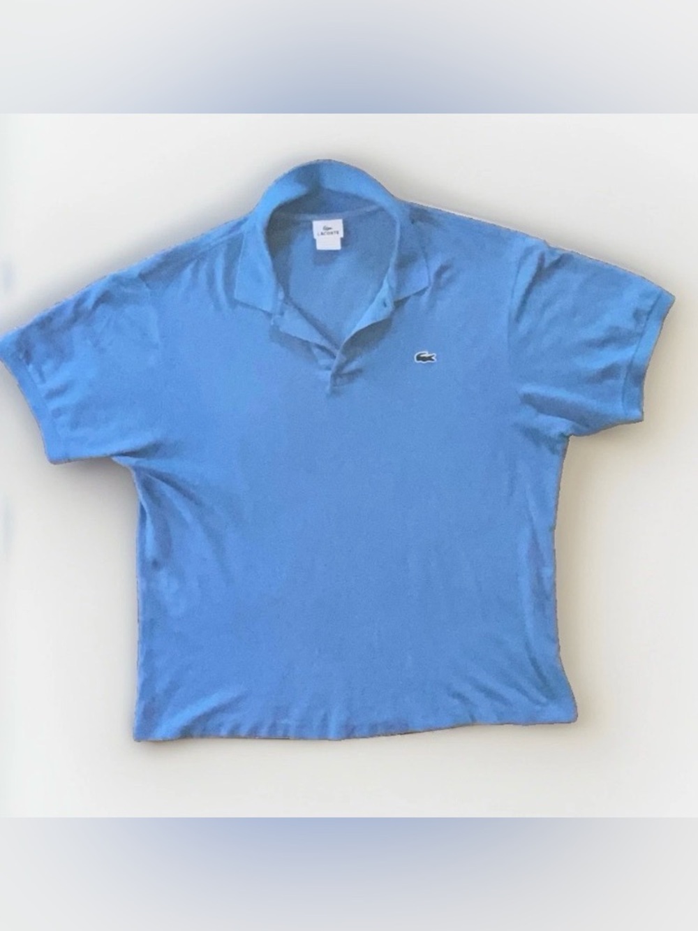 Vintage Lacoste Men’s Classic Fit Pique Cotton Polo Shirt ~Size 7~ Made In Peru